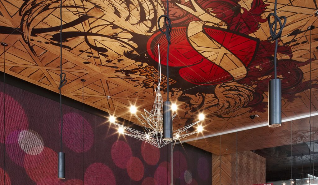 Holzdecke - www.langlang.at - Erstklassige Sonderlösungen im Digitaldruck für Interior Design